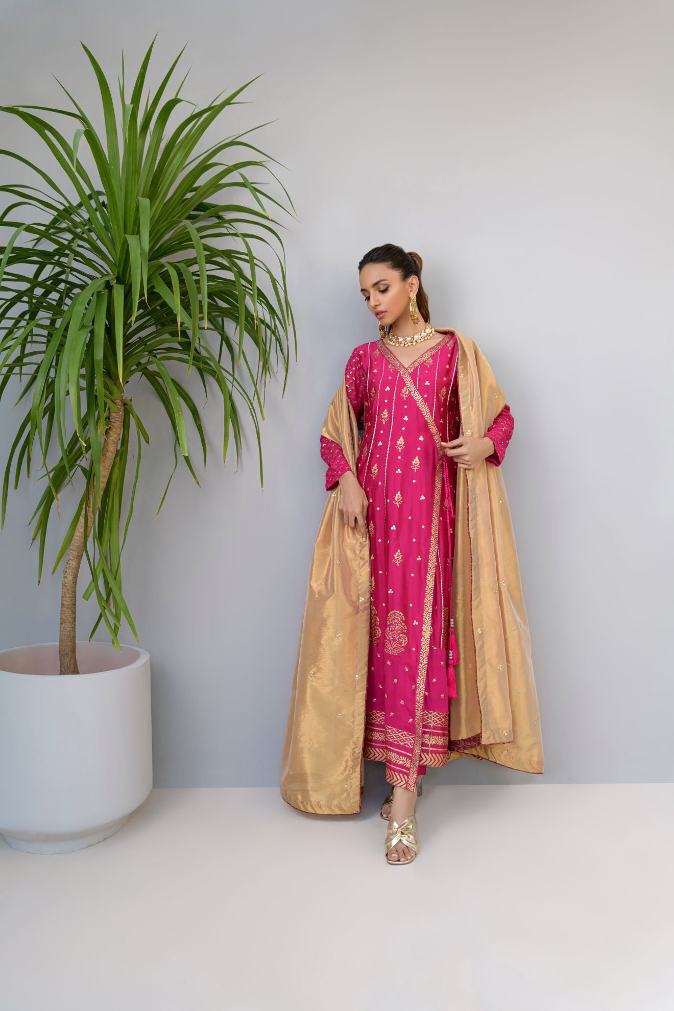 Fatima Khan | Luxury Pret 24 | SHIMMERY FUCHSIA - Official Fatima Khan stockist in UK - Sakeena London
