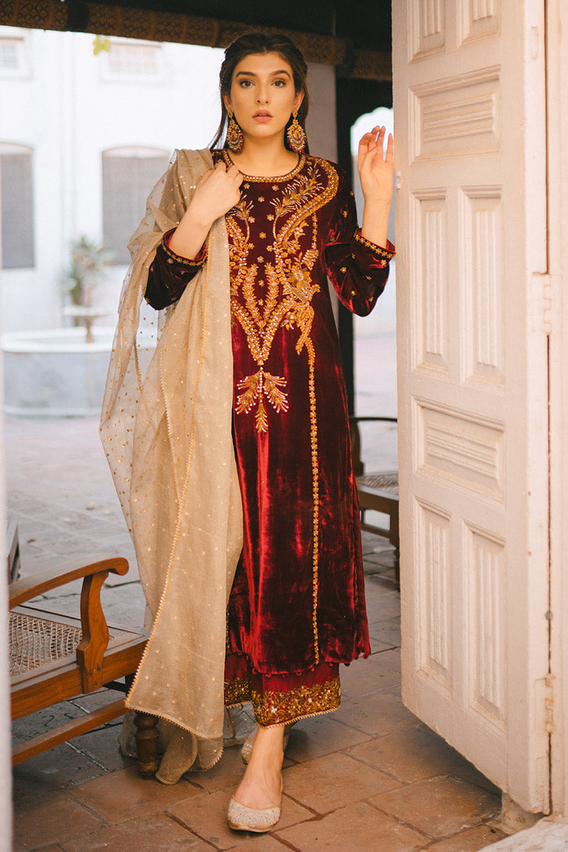 Ansab Jahangir | Bow Velvet Edit | STARRY NIGHT - Official Ansab Jahangir stockist in UK - Sakeena London
