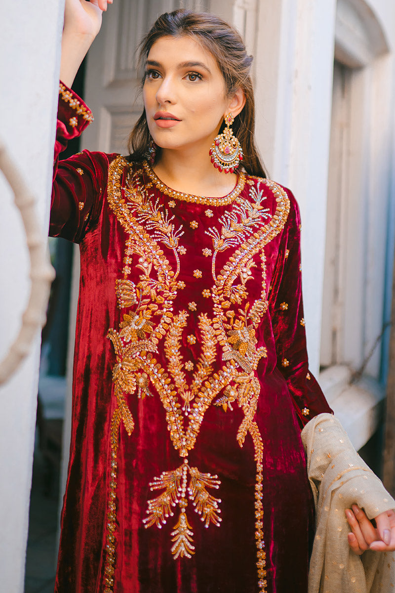 Ansab Jahangir | Bow Velvet Edit | STARRY NIGHT - Official Ansab Jahangir stockist in UK - Sakeena London