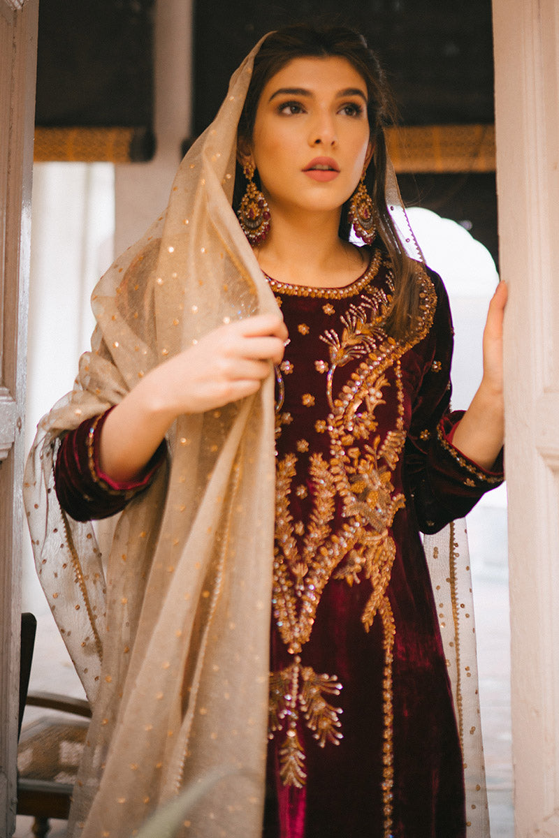 Ansab Jahangir | Bow Velvet Edit | STARRY NIGHT - Official Ansab Jahangir stockist in UK - Sakeena London