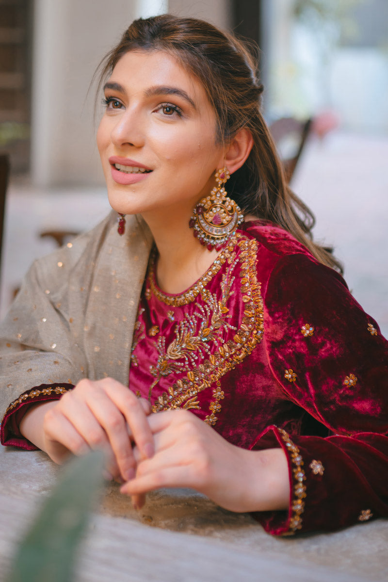 Ansab Jahangir | Bow Velvet Edit | STARRY NIGHT - Official Ansab Jahangir stockist in UK - Sakeena London