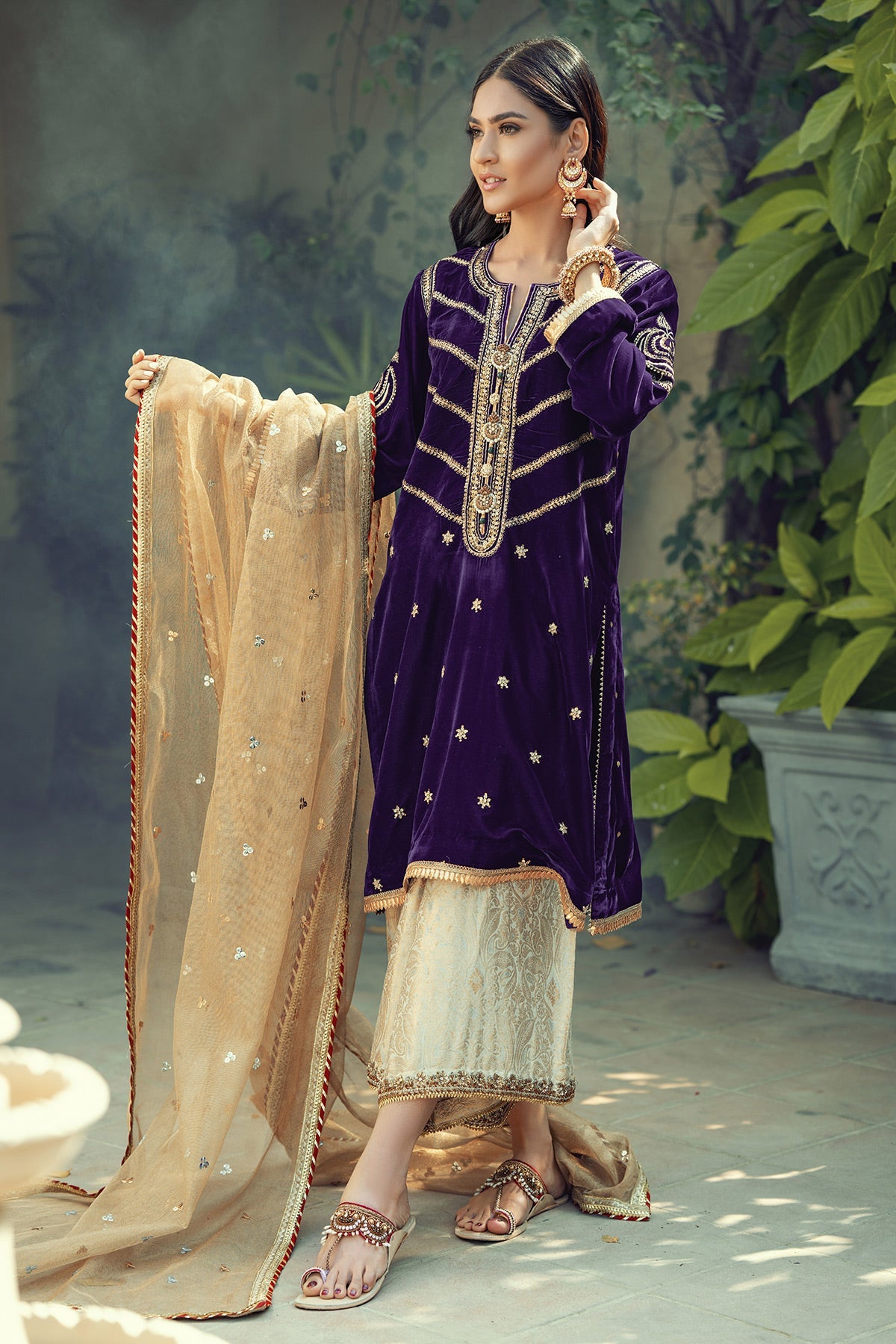 Annus Abrar | Semi Formals | AFSHANÃÂ¢-AMETHYST - Official Annus Abrar stockist in UK - Sakeena London