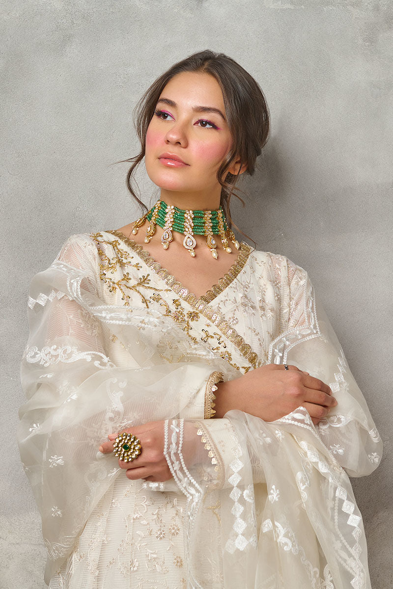 Fatima Khan | Best Sellers 24 | CANDLE WHITE ANGARAKHA - Official Fatima Khan stockist in UK - Sakeena London
