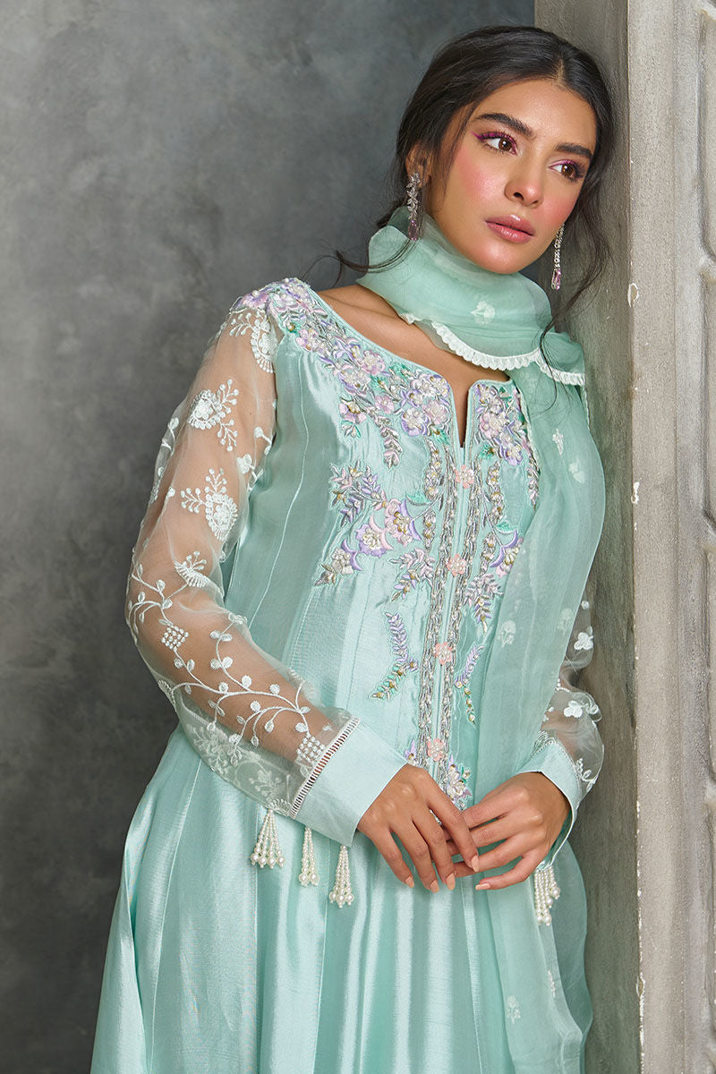 Fatima Khan | Best Sellers 24 | OPAL AQUA KALIDAR - Official Fatima Khan stockist in UK - Sakeena London