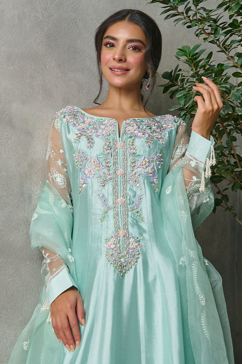 Fatima Khan | Best Sellers 24 | OPAL AQUA KALIDAR - Official Fatima Khan stockist in UK - Sakeena London