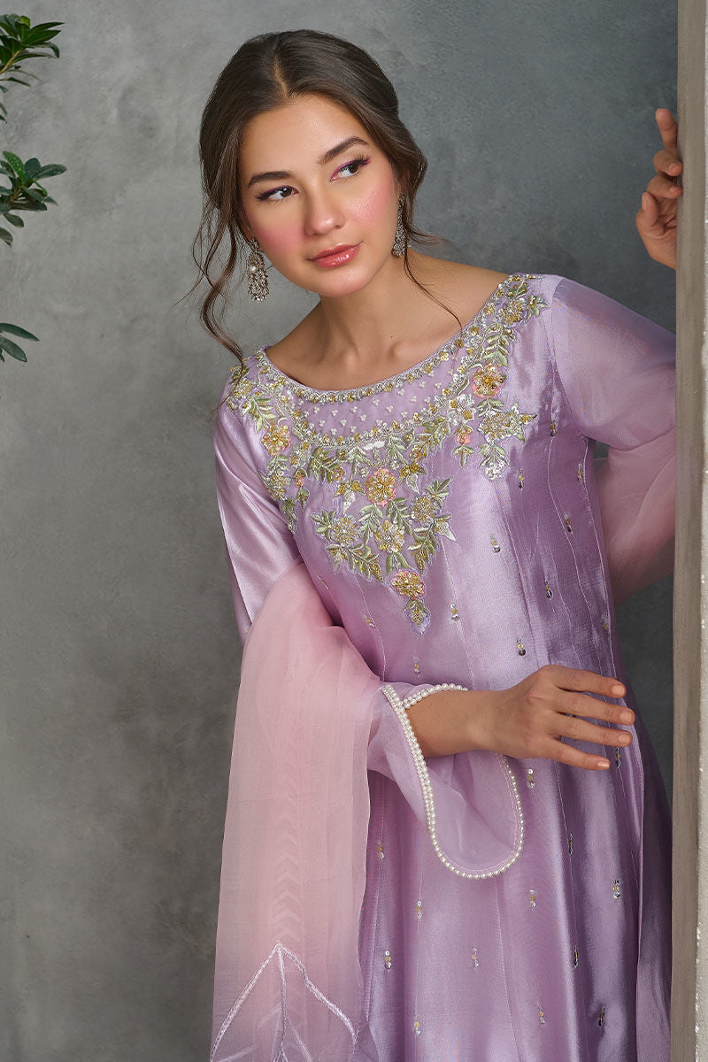 Fatima Khan | Best Sellers 24 | MISTY LILAC KALIDAR - Official Fatima Khan stockist in UK - Sakeena London