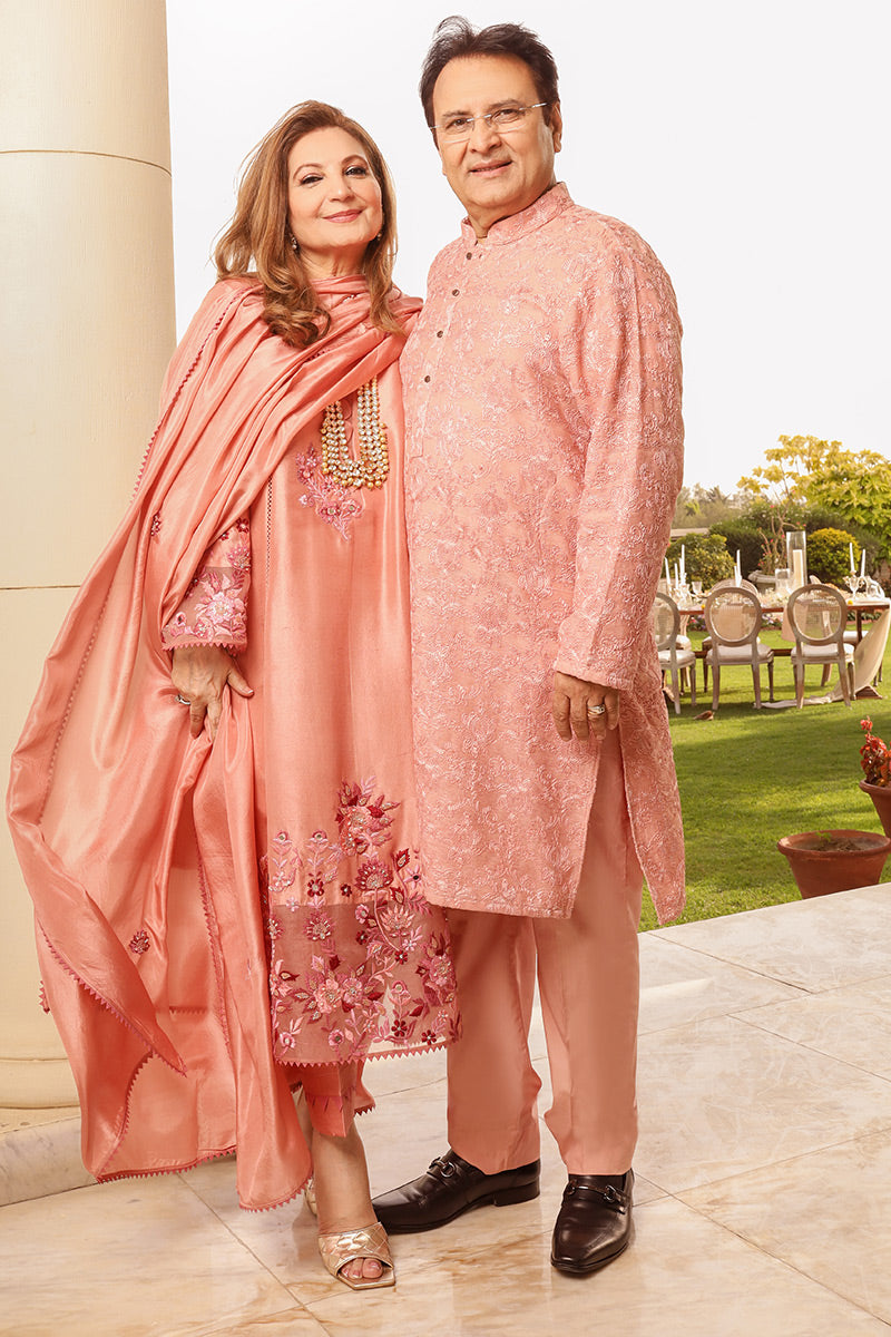Ansab Jahangir | Luxury Silk Pret | MOIRE - Official Ansab Jahangir stockist in UK - Sakeena London