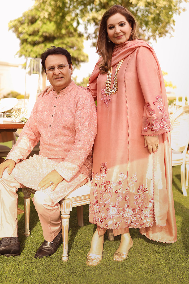 Ansab Jahangir | Luxury Silk Pret | MOIRE - Official Ansab Jahangir stockist in UK - Sakeena London