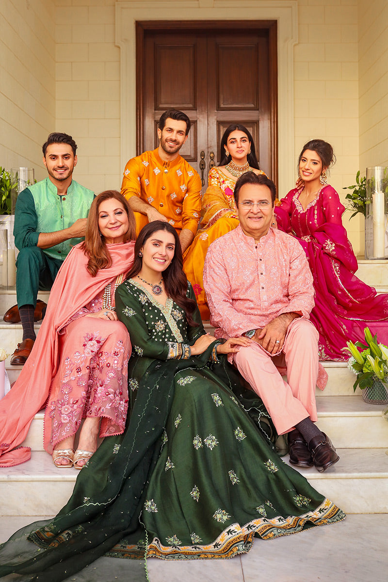 Ansab Jahangir | Luxury Silk Pret | MOIRE - Official Ansab Jahangir stockist in UK - Sakeena London