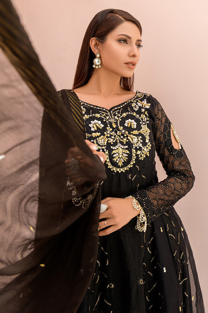 Fatima Khan | Luxury Pret 24 | RAVEN BLACK - Official Fatima Khan stockist in UK - Sakeena London