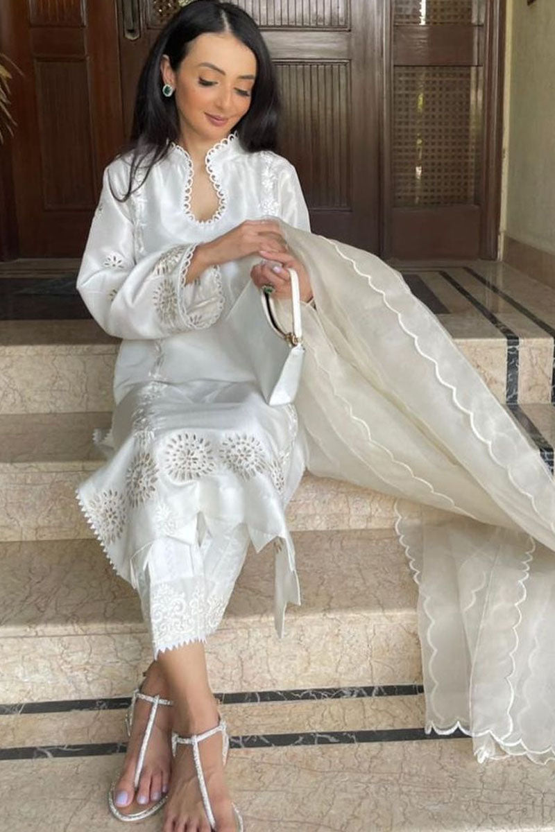 Ansab Jahangir | Luxury Silk Pret | WHITE DESIRES - Official Ansab Jahangir stockist in UK - Sakeena London