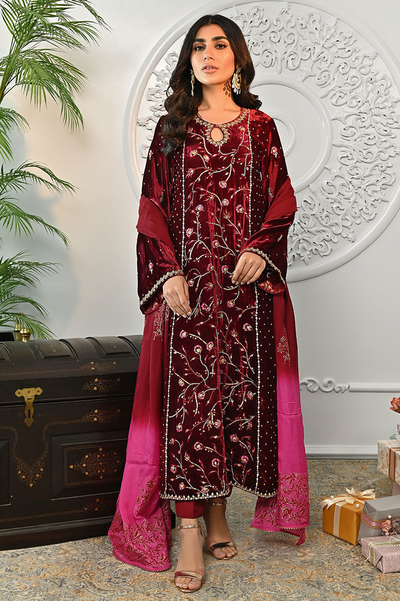 Ansab Jahangir | Bow Velvet Edit | JASMINE - Official Ansab Jahangir stockist in UK - Sakeena London