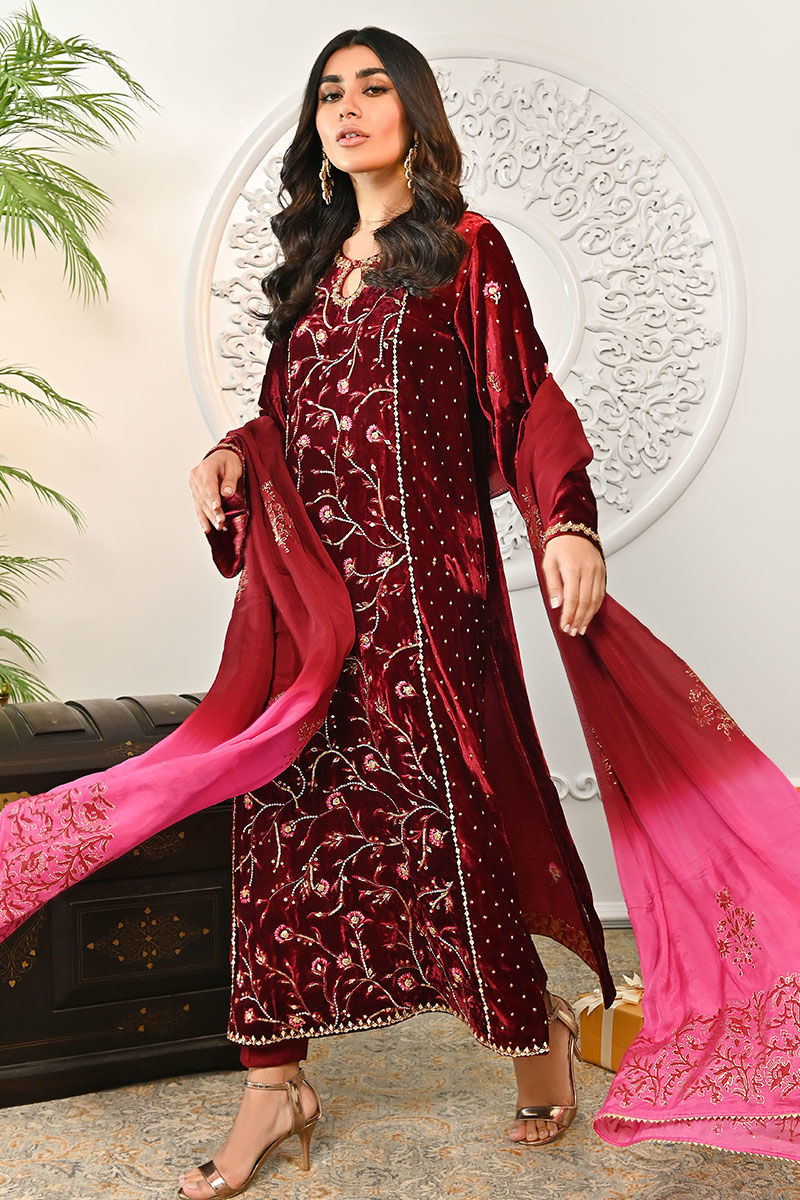 Ansab Jahangir | Bow Velvet Edit | JASMINE - Official Ansab Jahangir stockist in UK - Sakeena London