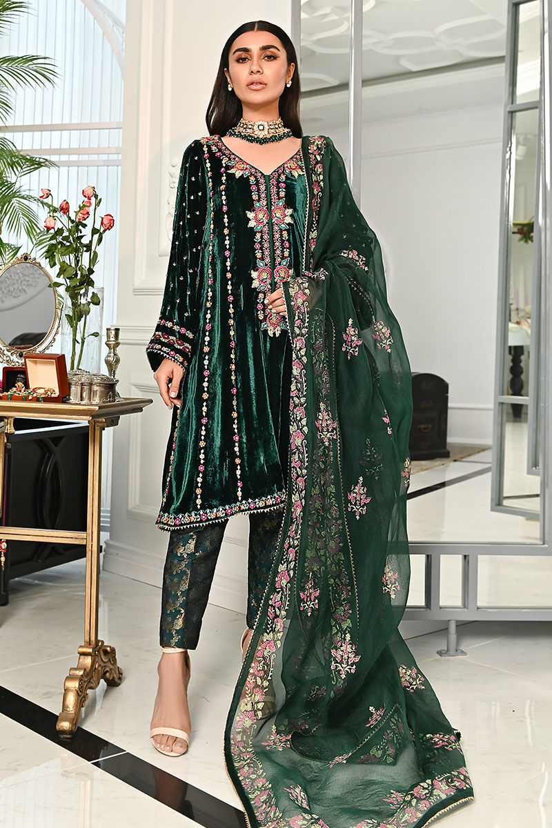 Ansab Jahangir | Bow Velvet Edit | LYLAH - Official Ansab Jahangir stockist in UK - Sakeena London