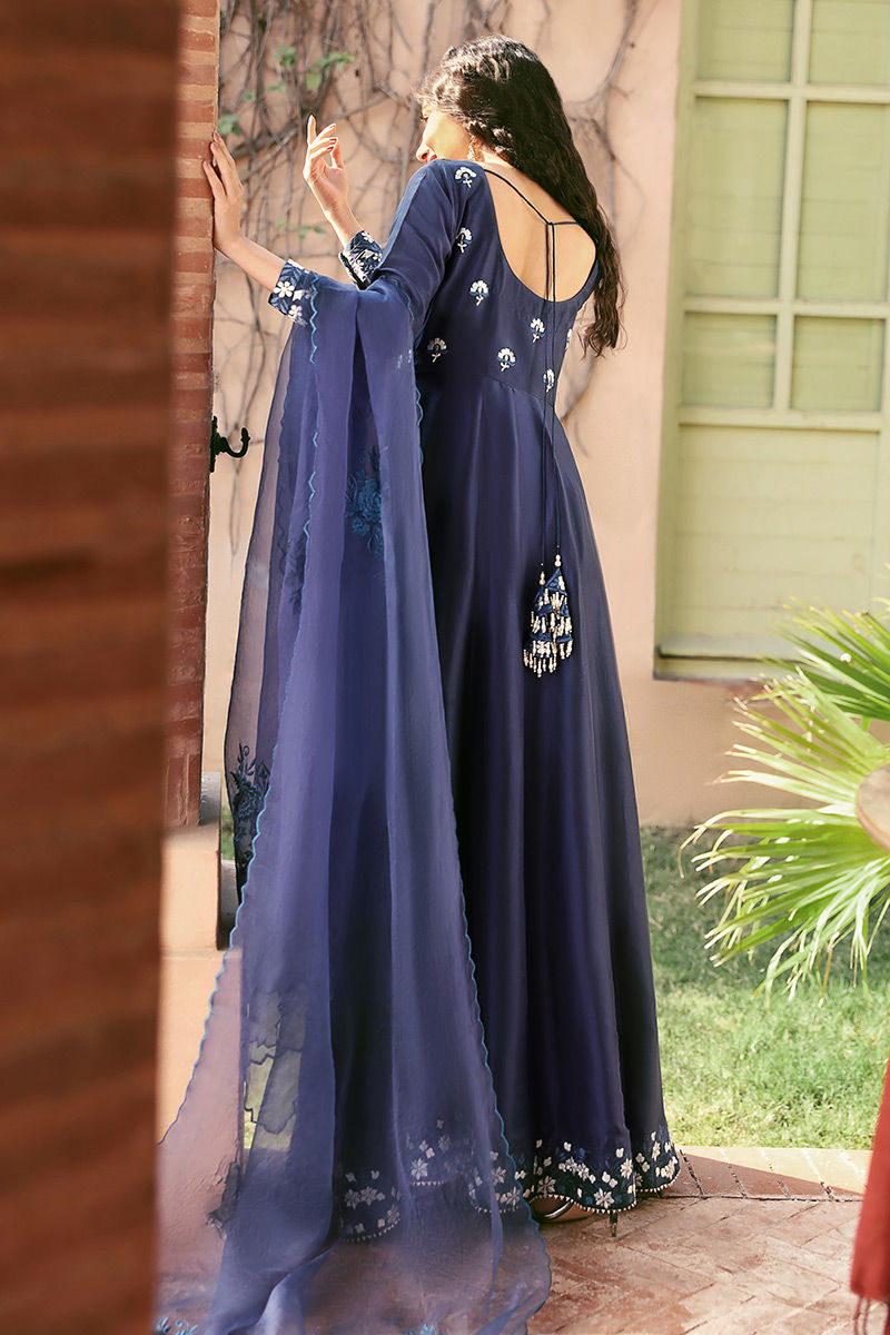 Ansab Jahangir | Luxury Silk Pret | MIDNIGHT - Official Ansab Jahangir stockist in UK - Sakeena London