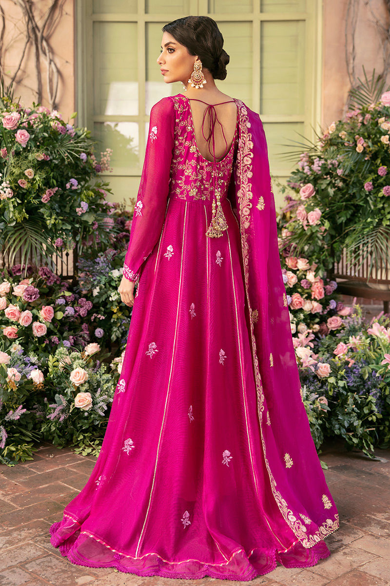 Ansab Jahangir | Luxury Silk Pret | FRENCH ROSE - Official Ansab Jahangir stockist in UK - Sakeena London