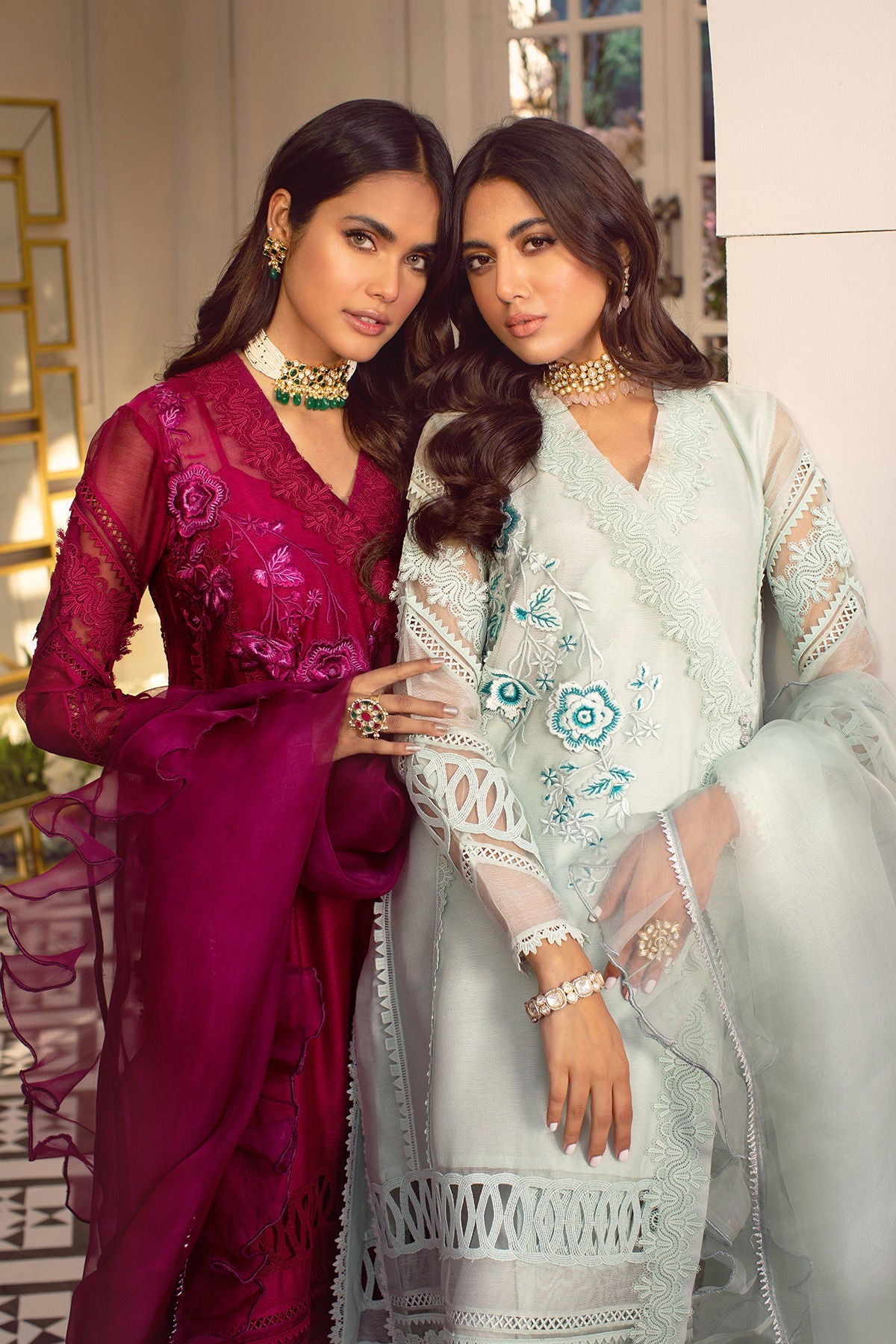 Annus Abrar | Designer Picks 24 | CALLA-CRANBERRY - Official Annus Abrar stockist in UK - Sakeena London