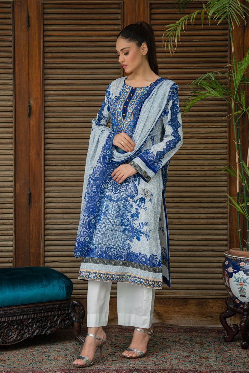 Shamaeel Ansari | Gulrang Lawn | LP-01 - Official Shamaeel Ansari stockist in UK - Sakeena London
