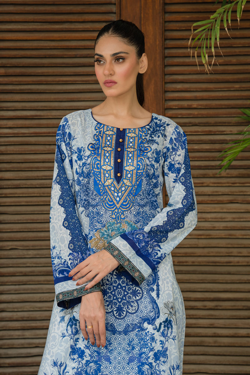 Shamaeel Ansari | Gulrang Lawn | LP-01 - Official Shamaeel Ansari stockist in UK - Sakeena London