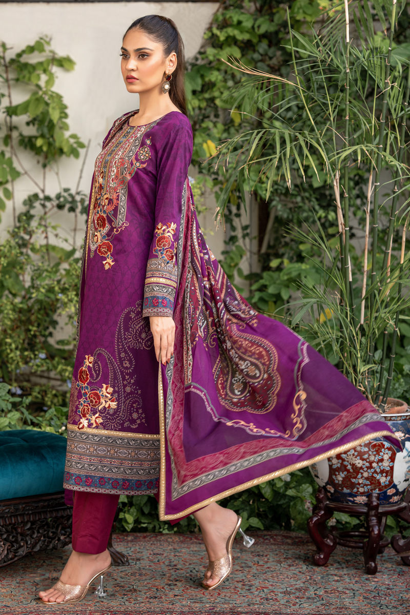Shamaeel Ansari | Gulrang Lawn | LP-02 - Official Shamaeel Ansari stockist in UK - Sakeena London