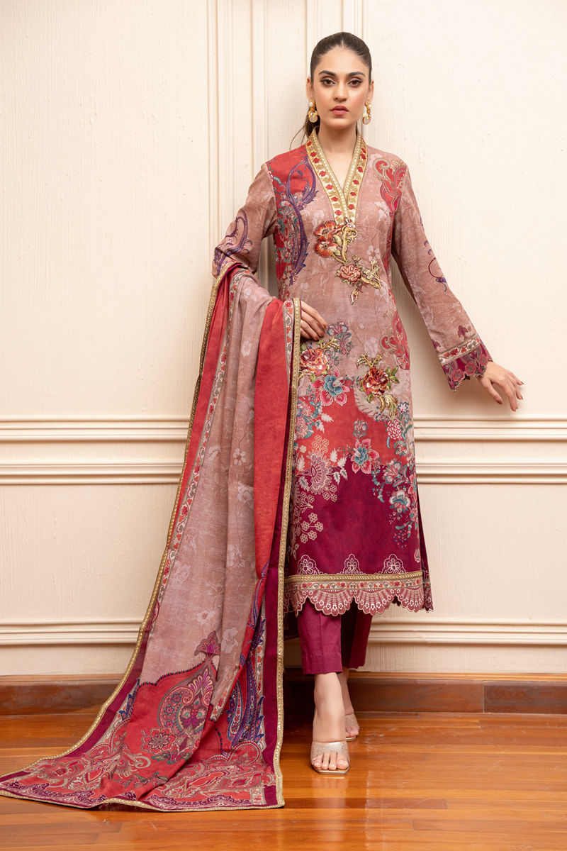 Shamaeel Ansari | Gulrang Lawn | LP-06 - Official Shamaeel Ansari stockist in UK - Sakeena London