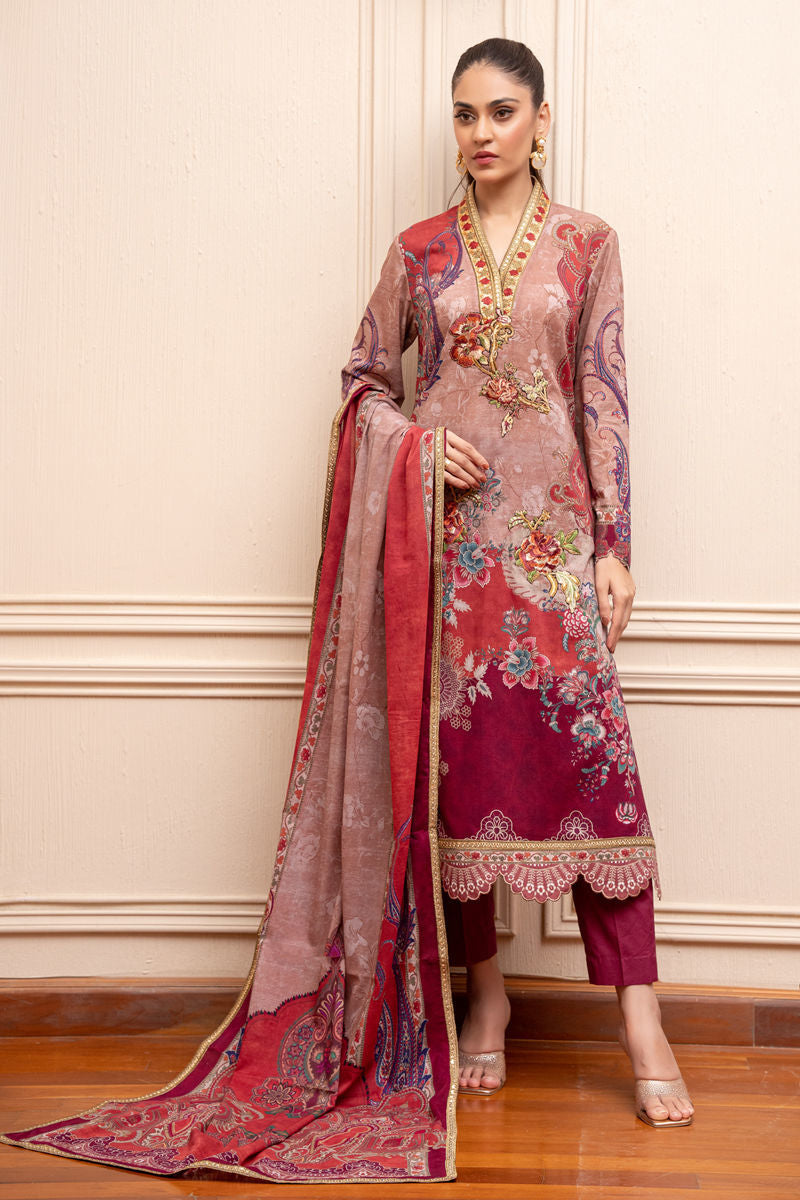 Shamaeel Ansari | Gulrang Lawn | LP-06 - Official Shamaeel Ansari stockist in UK - Sakeena London
