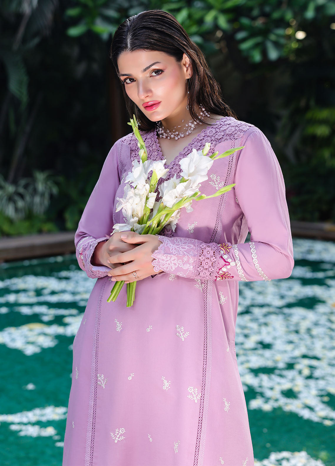 Sahane | Lovent Embroidered Pret 25 | ME23002 Helena - Official Sahane stockist in UK - Sakeena London