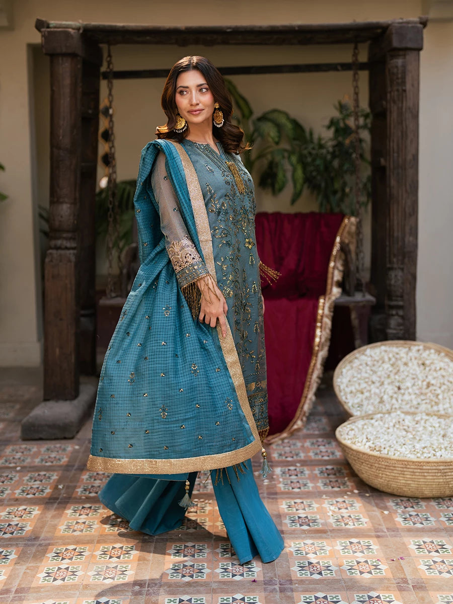 Salitex | Signature Festive Chiffon | SUNW6JI039UT - Official Salitex stockist in UK - Sakeena London