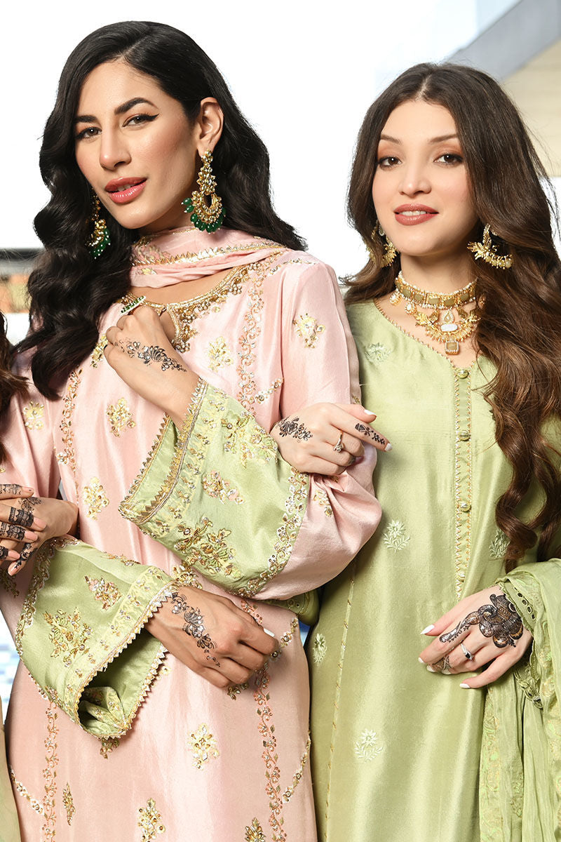 Ansab Jahangir | Luxury Silk Pret | CRYSTAL ROSE - Official Ansab Jahangir stockist in UK - Sakeena London