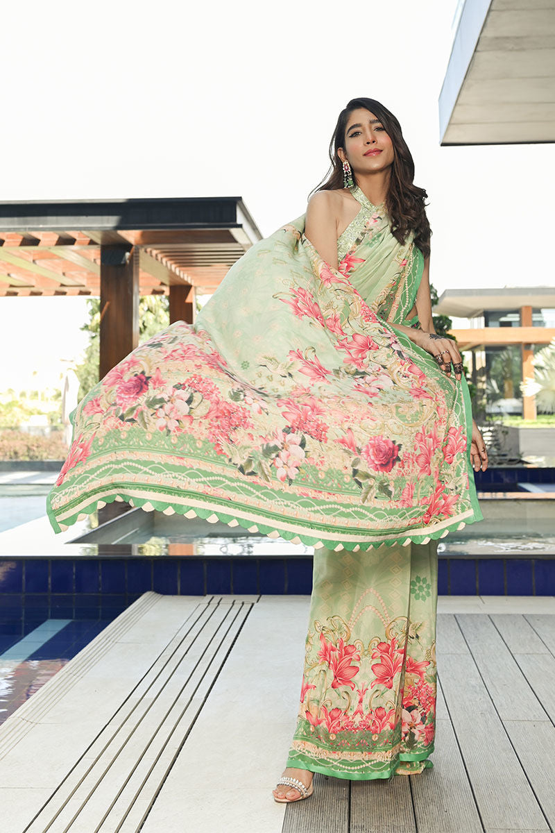 Ansab Jahangir | Luxury Silk Pret | ALOE WASH - Official Ansab Jahangir stockist in UK - Sakeena London