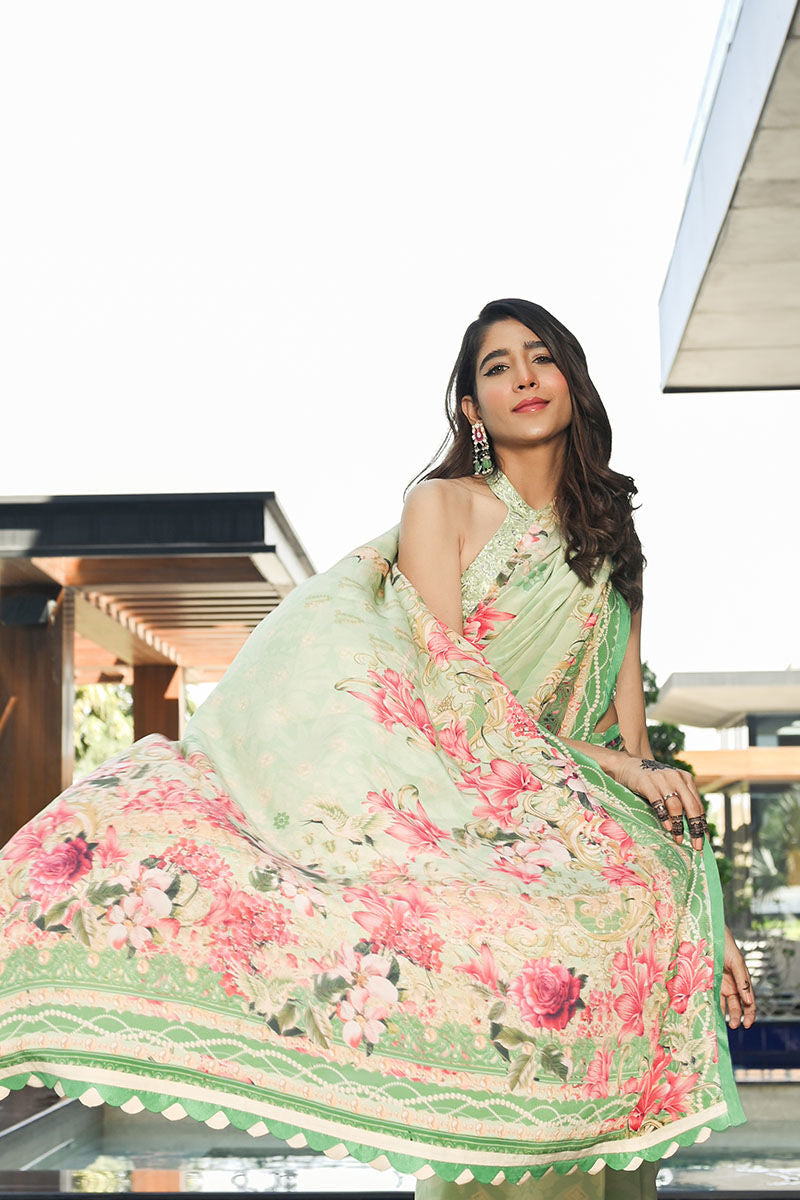 Ansab Jahangir | Luxury Silk Pret | ALOE WASH - Official Ansab Jahangir stockist in UK - Sakeena London