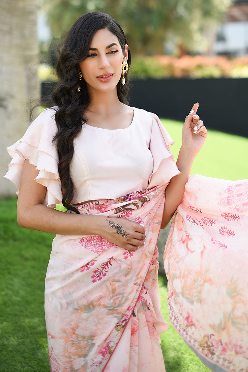 Ansab Jahangir | Luxury Silk Pret | CHALK PINK - Official Ansab Jahangir stockist in UK - Sakeena London
