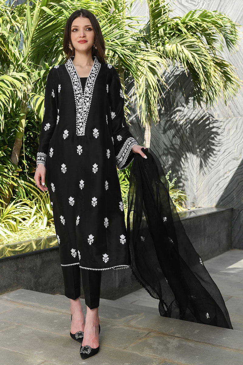 Ansab Jahangir | Luxury Silk Pret | BLACK DIAMOND - Official Ansab Jahangir stockist in UK - Sakeena London