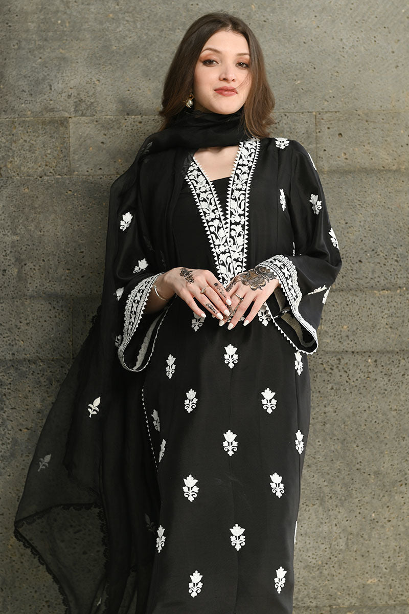 Ansab Jahangir | Luxury Silk Pret | BLACK DIAMOND - Official Ansab Jahangir stockist in UK - Sakeena London
