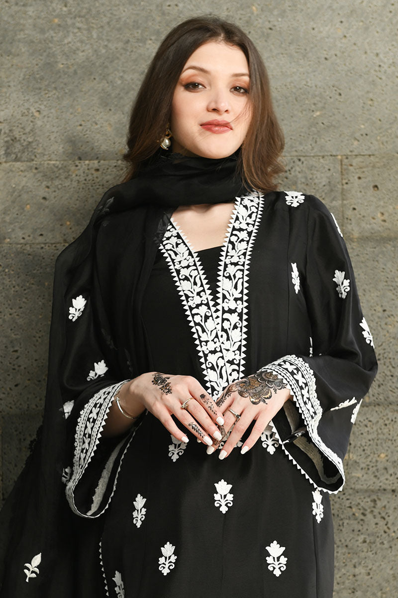 Ansab Jahangir | Luxury Silk Pret | BLACK DIAMOND - Official Ansab Jahangir stockist in UK - Sakeena London