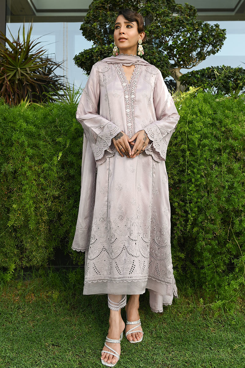 Ansab Jahangir | Luxury Silk Pret | LILAC MARBLE - Official Ansab Jahangir stockist in UK - Sakeena London