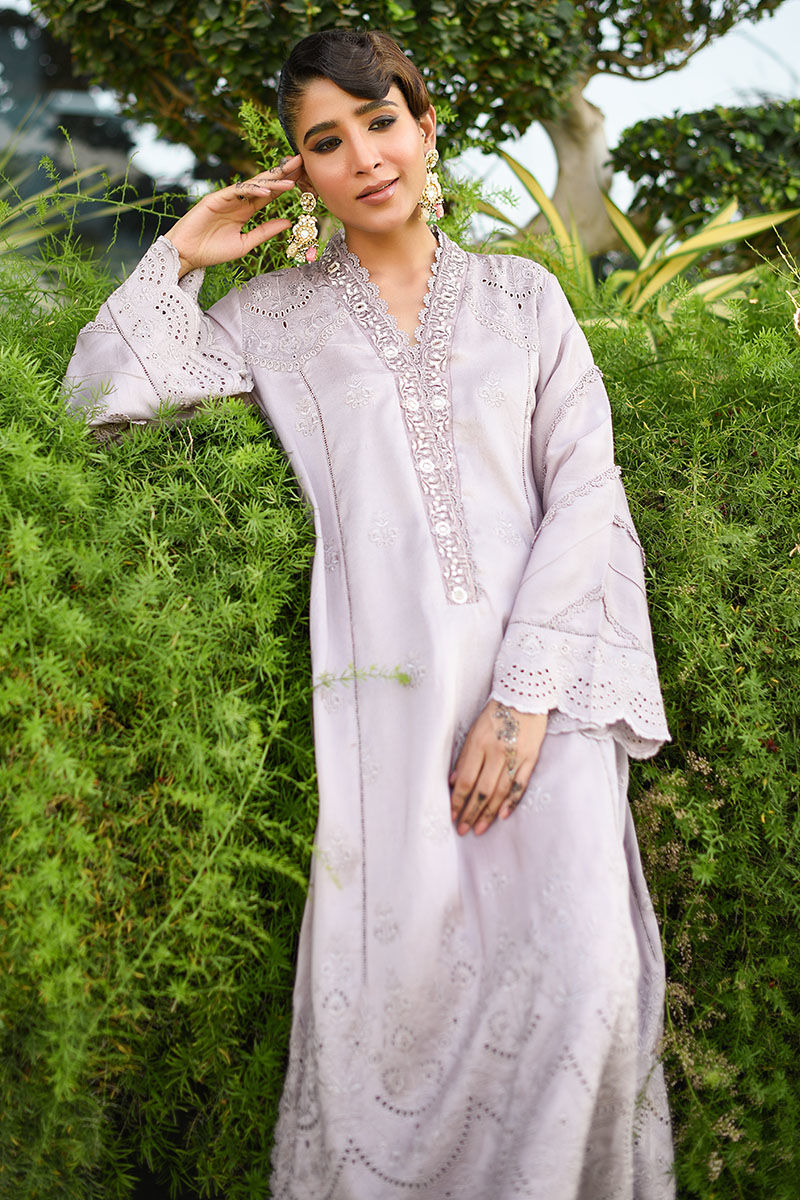 Ansab Jahangir | Luxury Silk Pret | LILAC MARBLE - Official Ansab Jahangir stockist in UK - Sakeena London