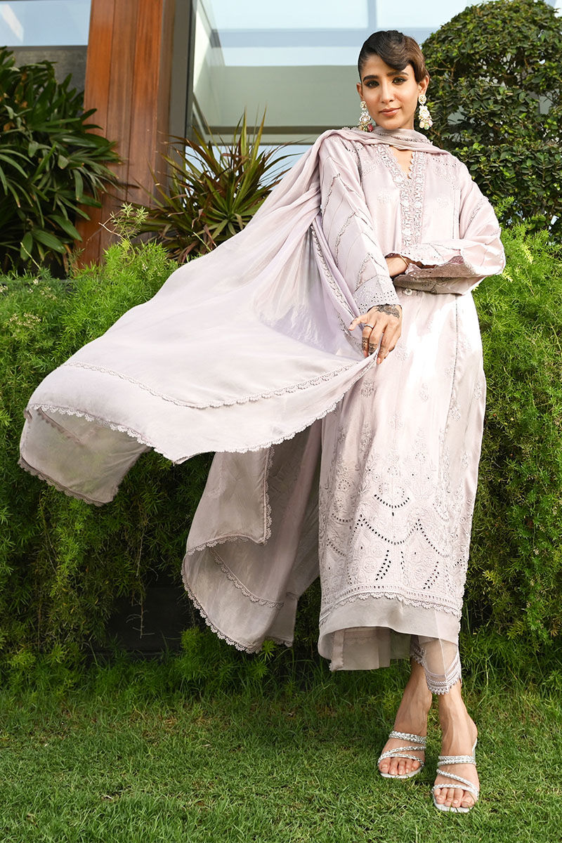 Ansab Jahangir | Luxury Silk Pret | LILAC MARBLE - Official Ansab Jahangir stockist in UK - Sakeena London