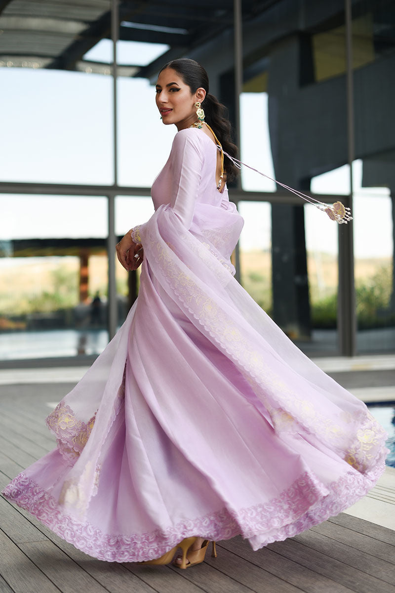 Ansab Jahangir | Luxury Silk Pret | HEIRLOOM LILAC - Official Ansab Jahangir stockist in UK - Sakeena London