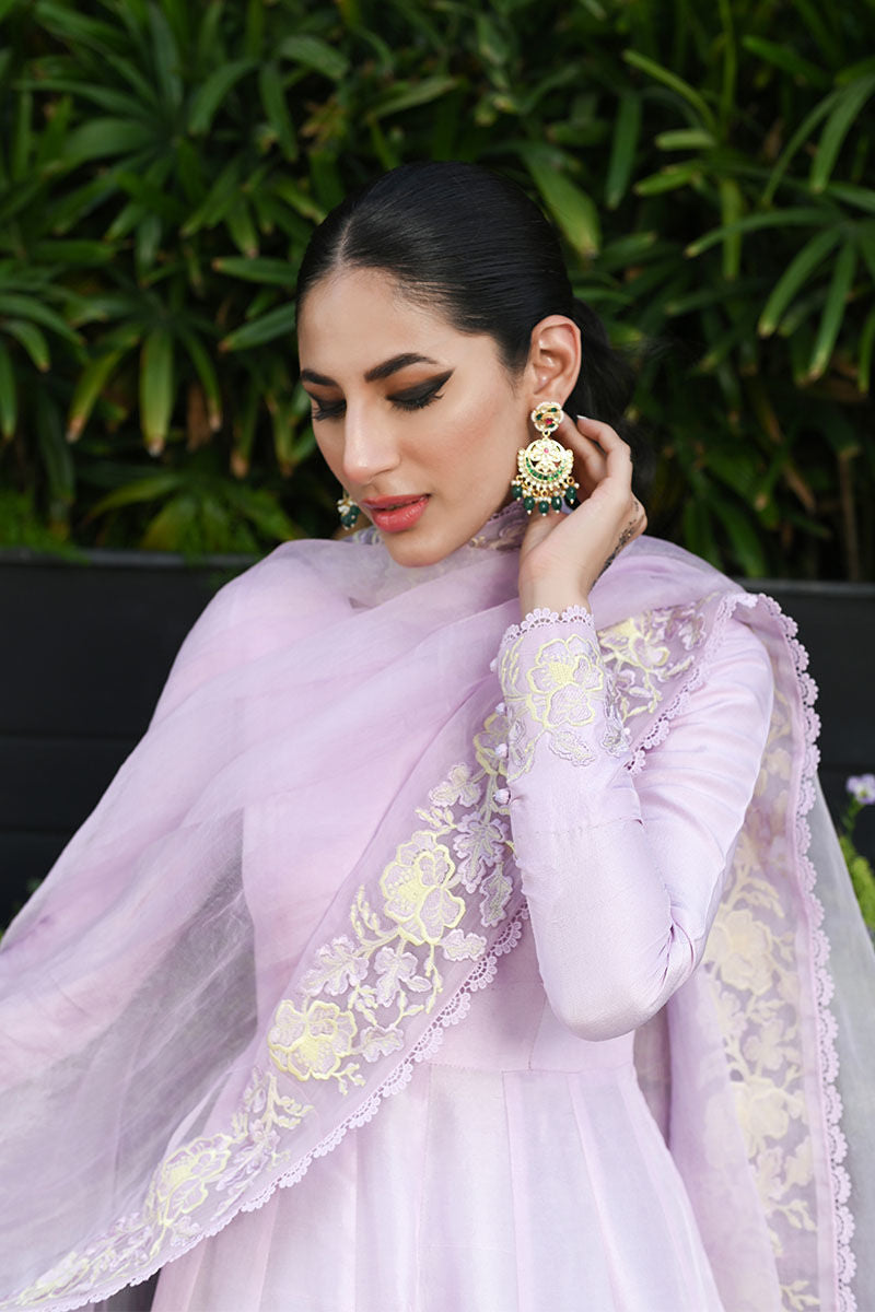 Ansab Jahangir | Luxury Silk Pret | HEIRLOOM LILAC - Official Ansab Jahangir stockist in UK - Sakeena London