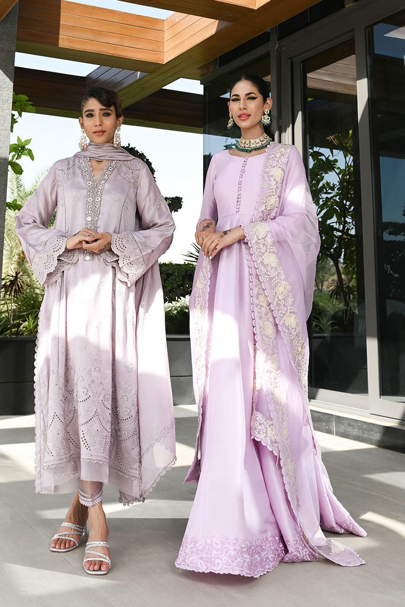 Ansab Jahangir | Luxury Silk Pret | HEIRLOOM LILAC - Official Ansab Jahangir stockist in UK - Sakeena London