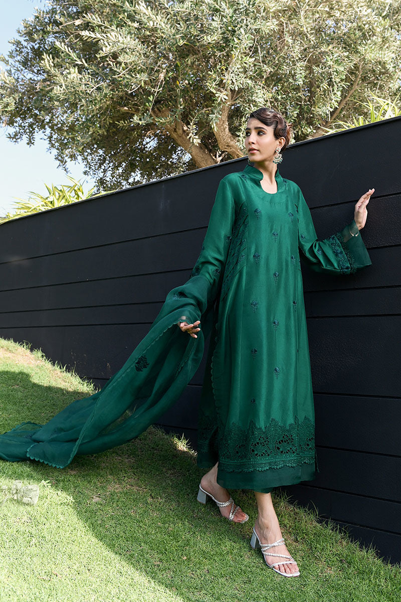 Ansab Jahangir | Luxury Silk Pret | DEEP LAKE - Official Ansab Jahangir stockist in UK - Sakeena London