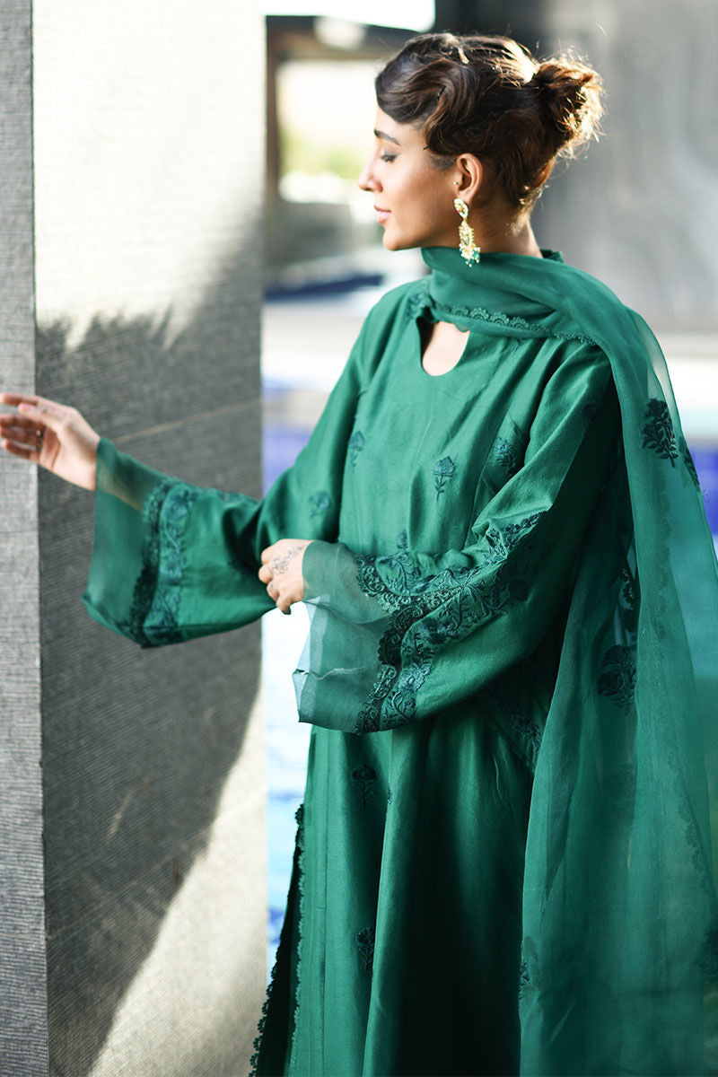 Ansab Jahangir | Luxury Silk Pret | DEEP LAKE - Official Ansab Jahangir stockist in UK - Sakeena London