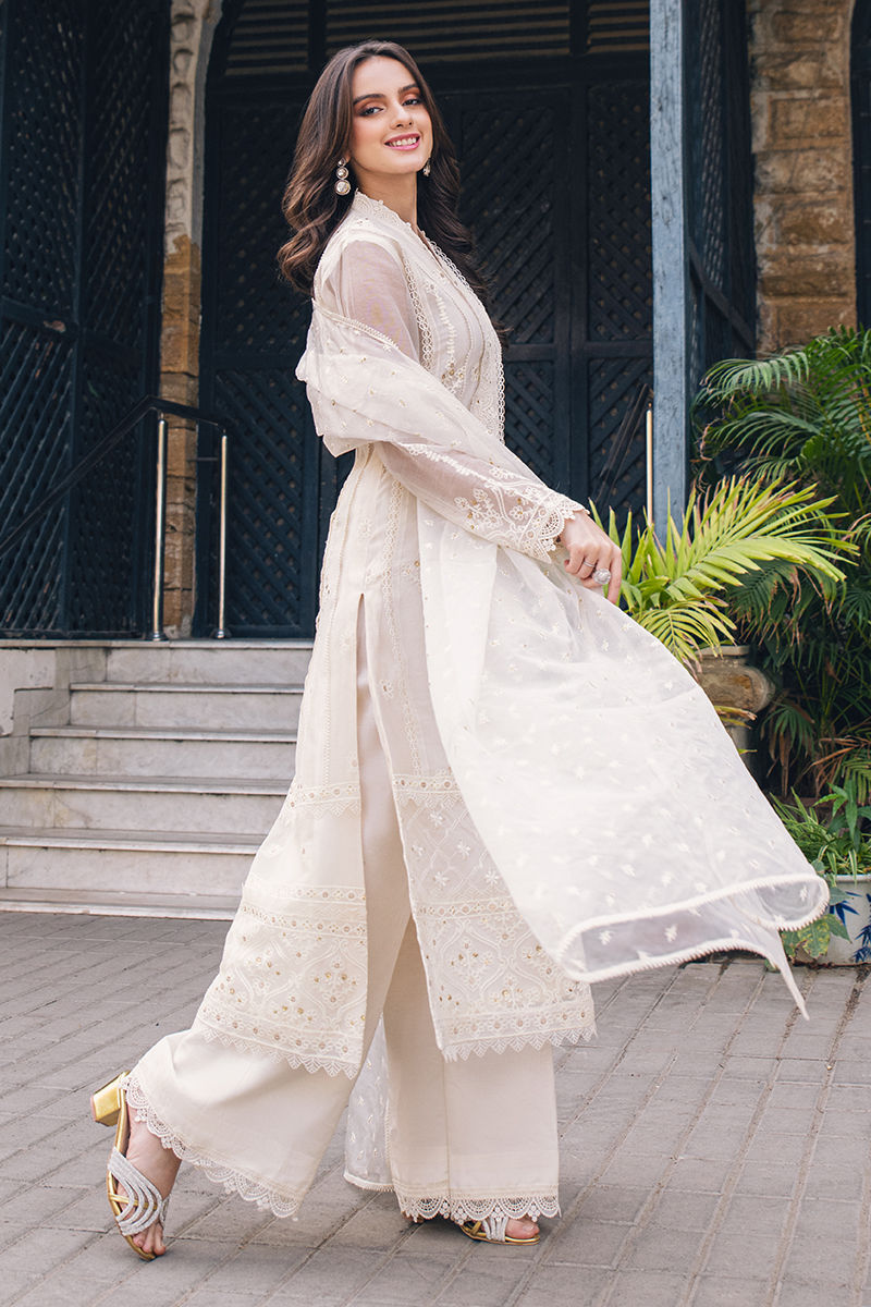 Fatima Khan | Luxury Pret 24 | MAGNOLIAN WHITE - Official Fatima Khan stockist in UK - Sakeena London