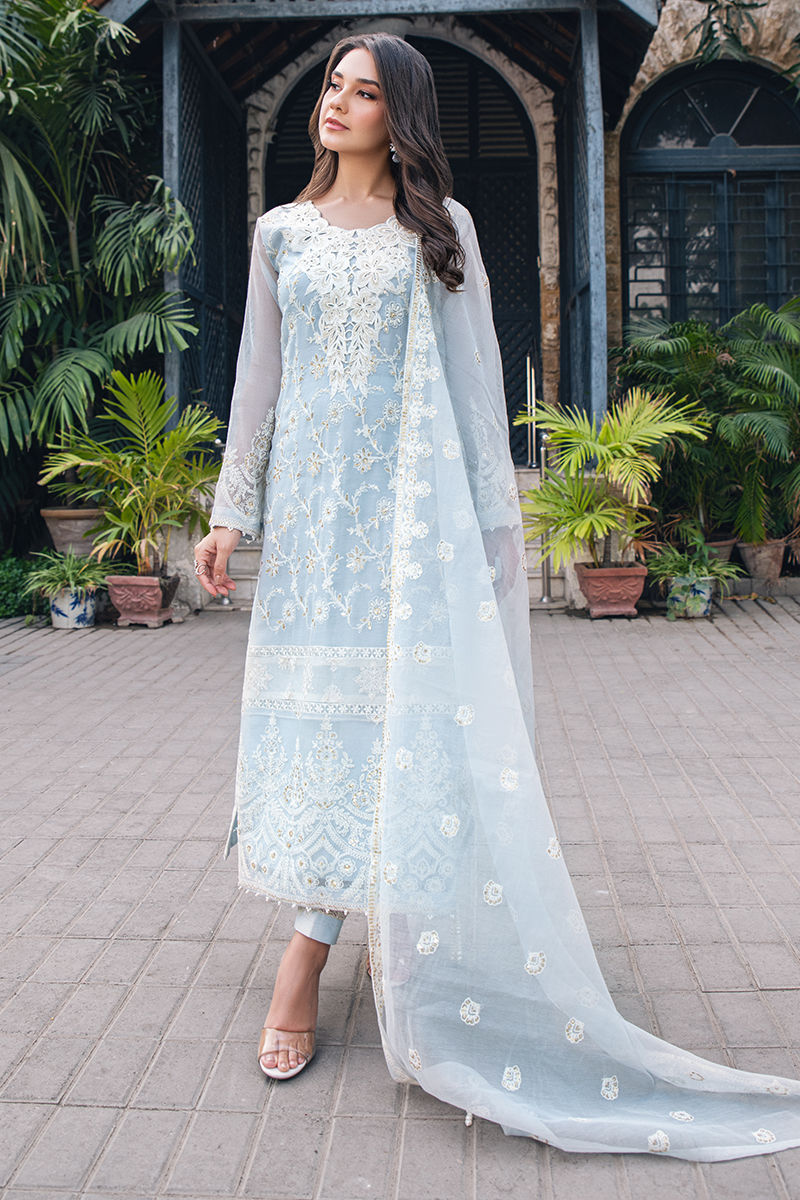 Fatima Khan | Luxury Pret 24 | LILY BLUE - Official Fatima Khan stockist in UK - Sakeena London