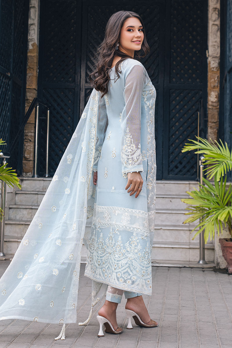 Fatima Khan | Luxury Pret 24 | LILY BLUE - Official Fatima Khan stockist in UK - Sakeena London