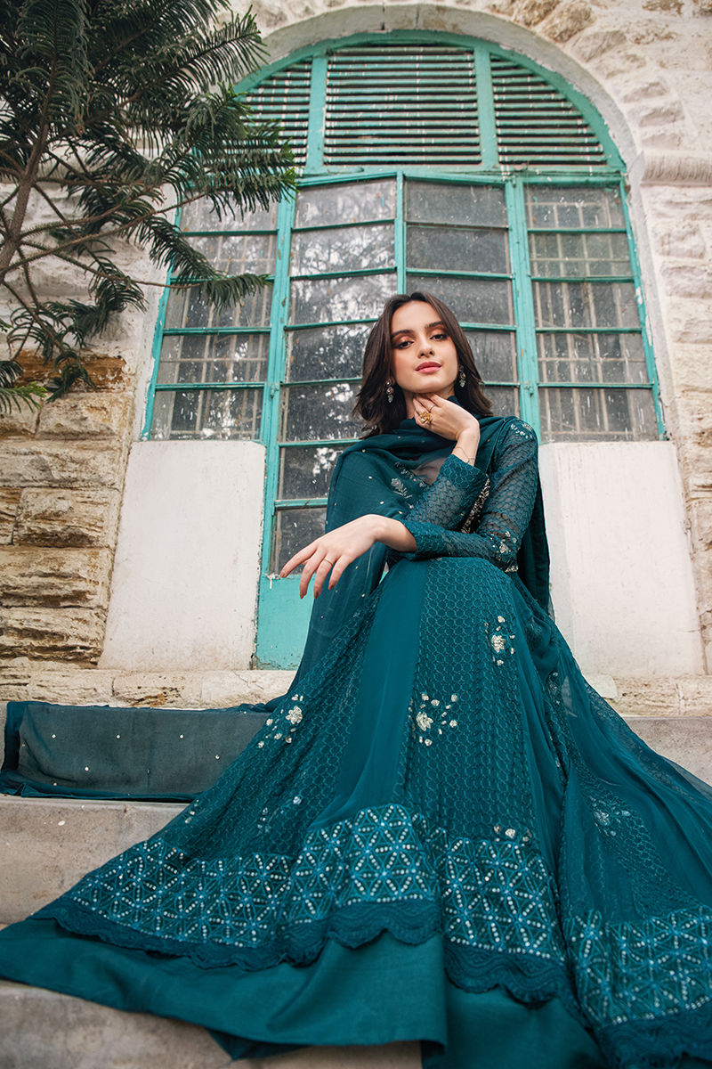 Fatima Khan | Best Sellers 24 | KALE GREEN PESHWAS - Official Fatima Khan stockist in UK - Sakeena London
