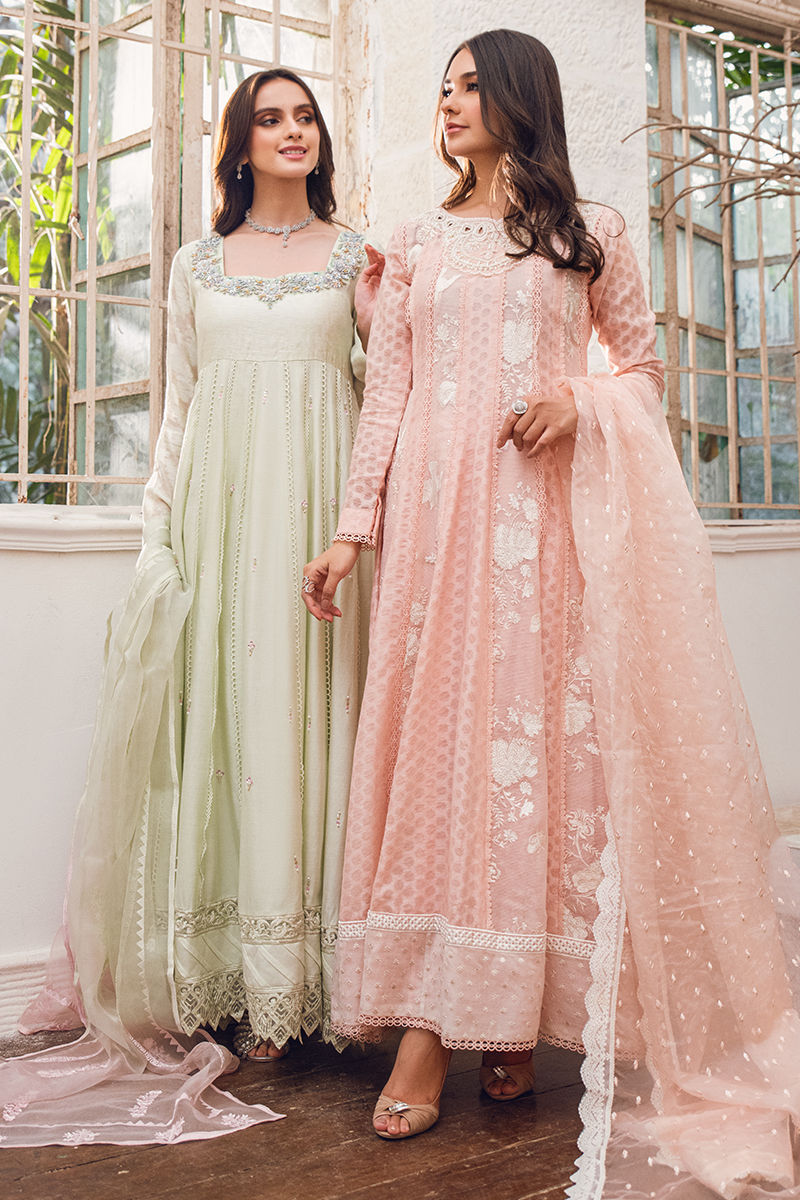 Fatima Khan | Luxury Pret 24 | MEADOW MINT KALIDAR - Official Fatima Khan stockist in UK - Sakeena London