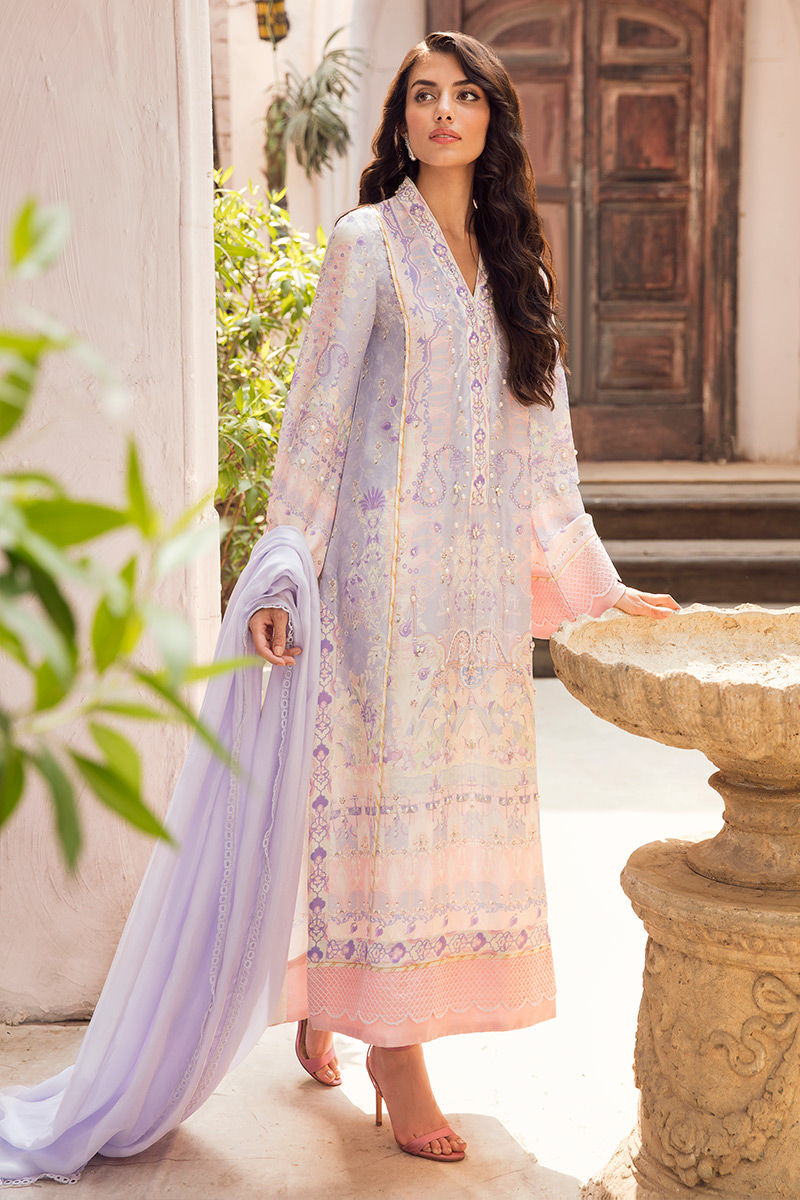 Ansab Jahangir | Digital Silk | Dreamy impression - Official Ansab Jahangir stockist in UK - Sakeena London