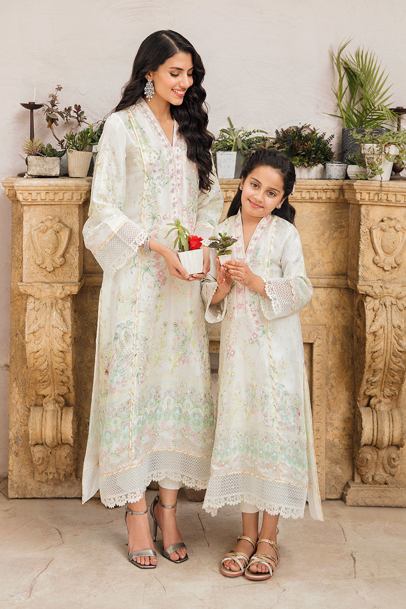 Ansab Jahangir | Luxury Silk Pret | WHISPER WHITE - Official Ansab Jahangir stockist in UK - Sakeena London